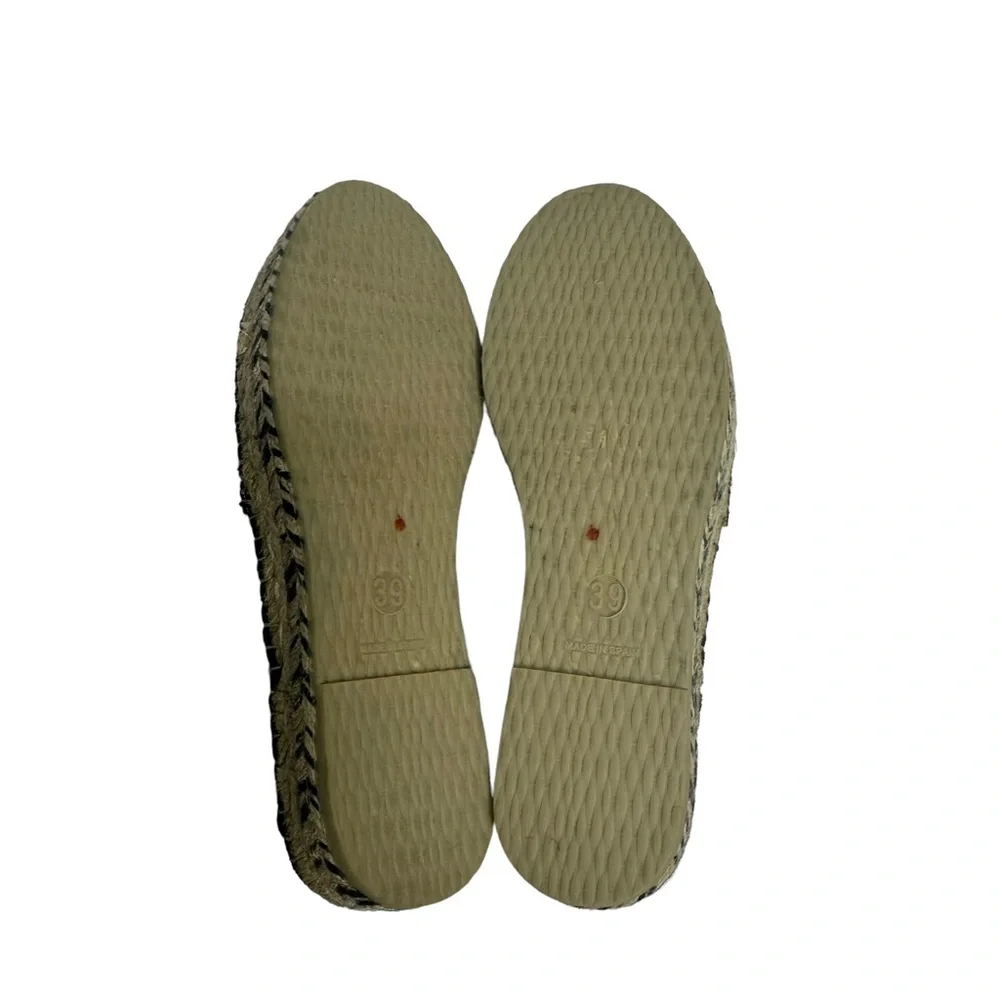 NEW Free People Collection Eden Double Stack Espadrilles black/tan 39